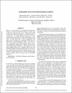 Exploring WavLM on Speech Enhancement