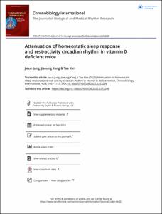 Attenuation of homeostatic sleep response and rest-activity circadian rhythm in vitamin D deficient mice