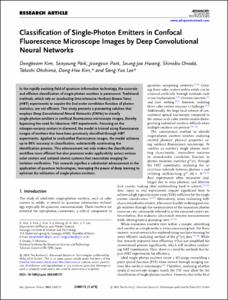 Classification of Single-Photon Emitters in Confocal Fluorescence Microscope Images by Deep Convolutional Neural Networks