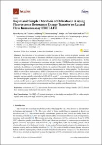 Rapid and Simple Detection of Ochratoxin A using Fluorescence Resonance Energy Transfer on Lateral Flow Immunoassay (FRET-LFI)