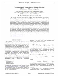 Entanglement and Rényi entropy of multiple intervals in TT¯-deformed CFT and holography