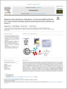 Magnetite-driven Bio-Fenton degradation of chloroacetanilide herbicides by a newly isolated hydrogen peroxide producing bacterium Desemzia sp. strain C1