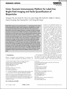 Gires-Tournois Immunoassay Platform for Label-Free Bright-Field Imaging and Facile Quantification of Bioparticles