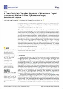 A Gram Scale Soft-Template Synthesis of Heteroatom Doped Nanoporous Hollow Carbon Spheres for Oxygen Reduction Reaction