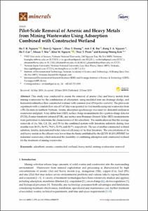Pilot-Scale Removal of Arsenic and Heavy Metals from Mining Wastewater Using Adsorption Combined with Constructed Wetland
