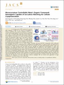 Microcurvature Controllable Metal-Organic Framework Nanoagents Capable of Ice-Lattice Matching for Cellular Cryopreservation
