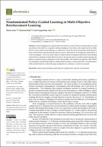 Nondominated Policy-Guided Learning in Multi-Objective Reinforcement Learning