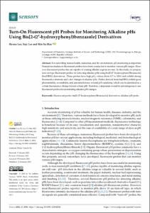 Turn-On Fluorescent pH Probes for Monitoring Alkaline pHs Using Bis[2-(2'hydroxyphenyl)benzazole] Derivatives