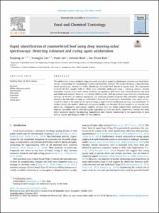 Rapid identification of counterfeited beef using deep learning-aided spectroscopy: Detecting colourant and curing agent adulteration
