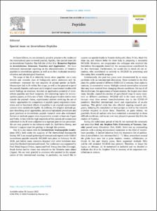 Special issue on Invertebrate Peptides
