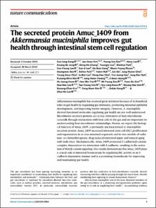 The secreted protein Amuc_1409 from Akkermansia muciniphila improves gut health through intestinal stem cell regulation