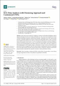 ECG Data Analysis with Denoising Approach and Customized CNNs