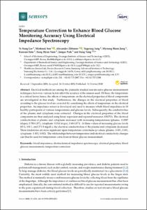 Temperature Correction to Enhance Blood Glucose Monitoring Accuracy Using Electrical Impedance Spectroscopy