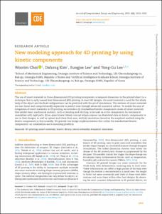 New modeling approach for 4D printing by using kinetic components