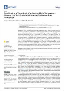Stabilization of Superionic-Conducting High-Temperature Phase of Li(CB9H10) via Solid Solution Formation with Li-2(B12H12)