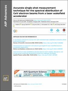 Accurate single-shot measurement technique for the spectral distribution of GeV electron beams from a laser wakefield accelerator