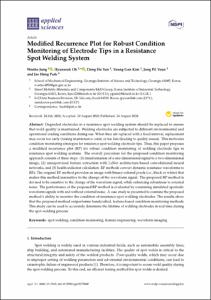 Modified Recurrence Plot for Robust Condition Monitoring of Electrode Tips in a Resistance Spot Welding System