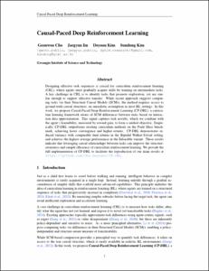 Causal-Paced Deep Reinforcement Learning