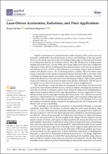 Laser-Driven Accelerators, Radiations, and Their Applications