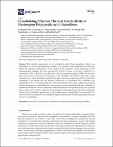 Crosslinking effect on thermal conductivity of electrospun poly(acrylic acid) nanofibers