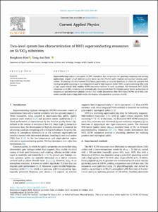 Two-level system loss characterization of NbTi superconducting resonators on Si/SiO2 substrates