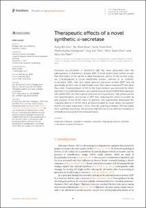 Therapeutic effects of a novel synthetic α-secretase