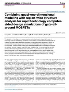 Combining quasi-one-dimensional modeling with region-wise structure analysis for rapid technology computer-aided design simulations of gate-all-around MOSFETs