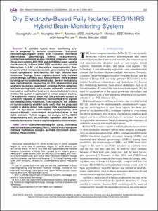 Dry Electrode-Based Fully Isolated EEG/fNIRS Hybrid Brain-Monitoring System