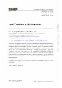 Linear-T resistivity at high temperature