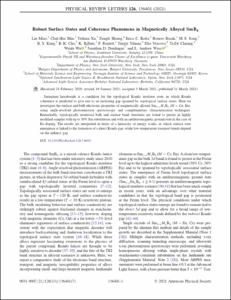 Robust Surface States and Coherence Phenomena in Magnetically Alloyed SmB6