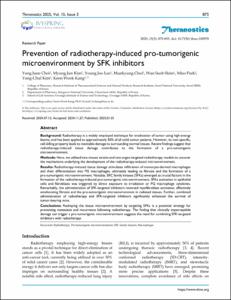 Prevention of radiotherapy-induced pro-tumorigenic microenvironment by SFK inhibitors