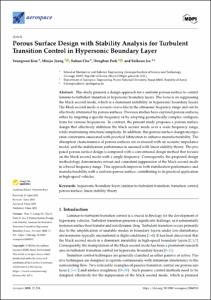 Porous Surface Design with Stability Analysis for Turbulent Transition Control in Hypersonic Boundary Layer