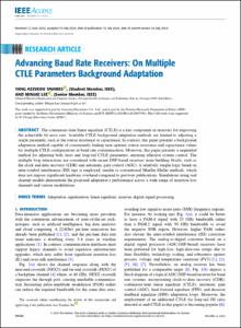 Advancing Baud Rate Receivers: On Multiple CTLE Parameters Background Adaptation