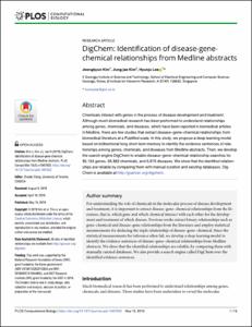 DigChem: Identification of disease-gene-chemical relationships from Medline abstracts