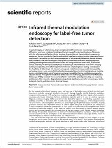 Infrared thermal modulation endoscopy for label-free tumor detection