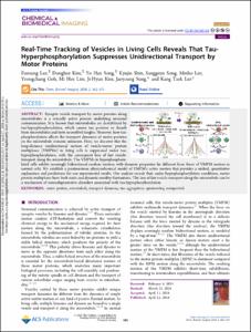 Real-Time Tracking of Vesicles in Living Cells Reveals That Tau-Hyperphosphorylation Suppresses Unidirectional Transport by Motor Proteins