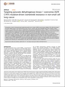 Targeting pyruvate dehydrogenase kinase 1 overcomes EGFR C797S mutation-driven osimertinib resistance in non-small cell lung cancer