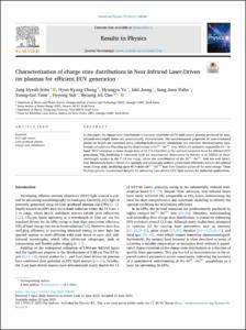 Characterization of charge state distributions in Near-Infrared Laser-Driven tin plasmas for efficient EUV generation