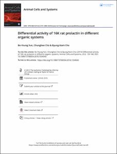 Differential activity of 16K rat prolactin in different organic systems