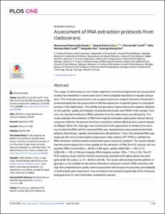 Assessment of RNA extraction protocols from cladocerans