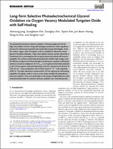 Long-Term Selective Photoelectrochemical Glycerol Oxidation via Oxygen Vacancy Modulated Tungsten Oxide with Self-Healing