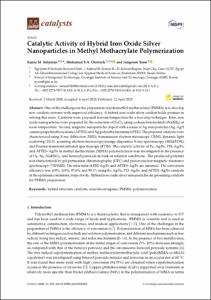 Catalytic activity of hybrid iron oxide silver nanoparticles in methyl methacrylate polymerization