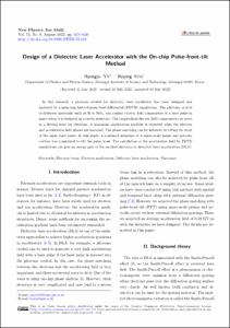 Design of a Dielectric Laser Accelerator with the On-chip Pulse-front-tilt Method