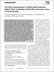 The Facile Implementation of Soft/Tunable Multiband Optical Filters by Stacking Vertical Silicon Nanowire Arrays for Smart Sensing