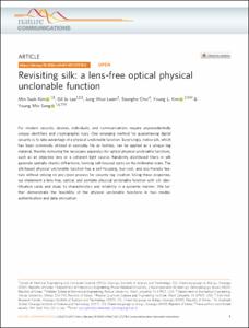Revisiting silk: a lens-free optical physical unclonable function