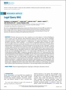 Legal Query RAG