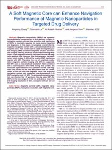 A Soft Magnetic Core can Enhance Navigation Performance of Magnetic Nanoparticles in Targeted Drug Delivery