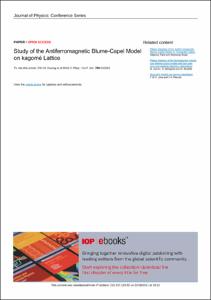 Study of the Antiferromagnetic Blume-Capel Model on kagome Lattice