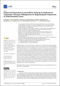 Enhanced Expression of microRNA-1273g-3p Contributes to Alzheimer's Disease Pathogenesis by Regulating the Expression of Mitochondrial Genes
