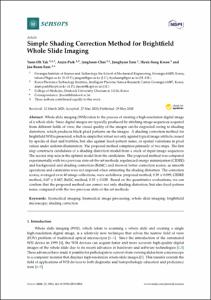 Simple shading correction method for brightfield whole slide imaging